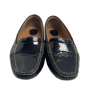 CLARKS Black Leather Loafers‎ Flats Size 9 M 2606618